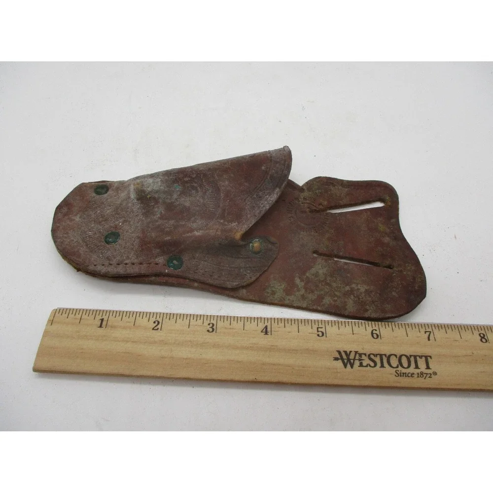 Vintage 1940's Cap Gun Toy Holster Genuine Top Grain Cowhide